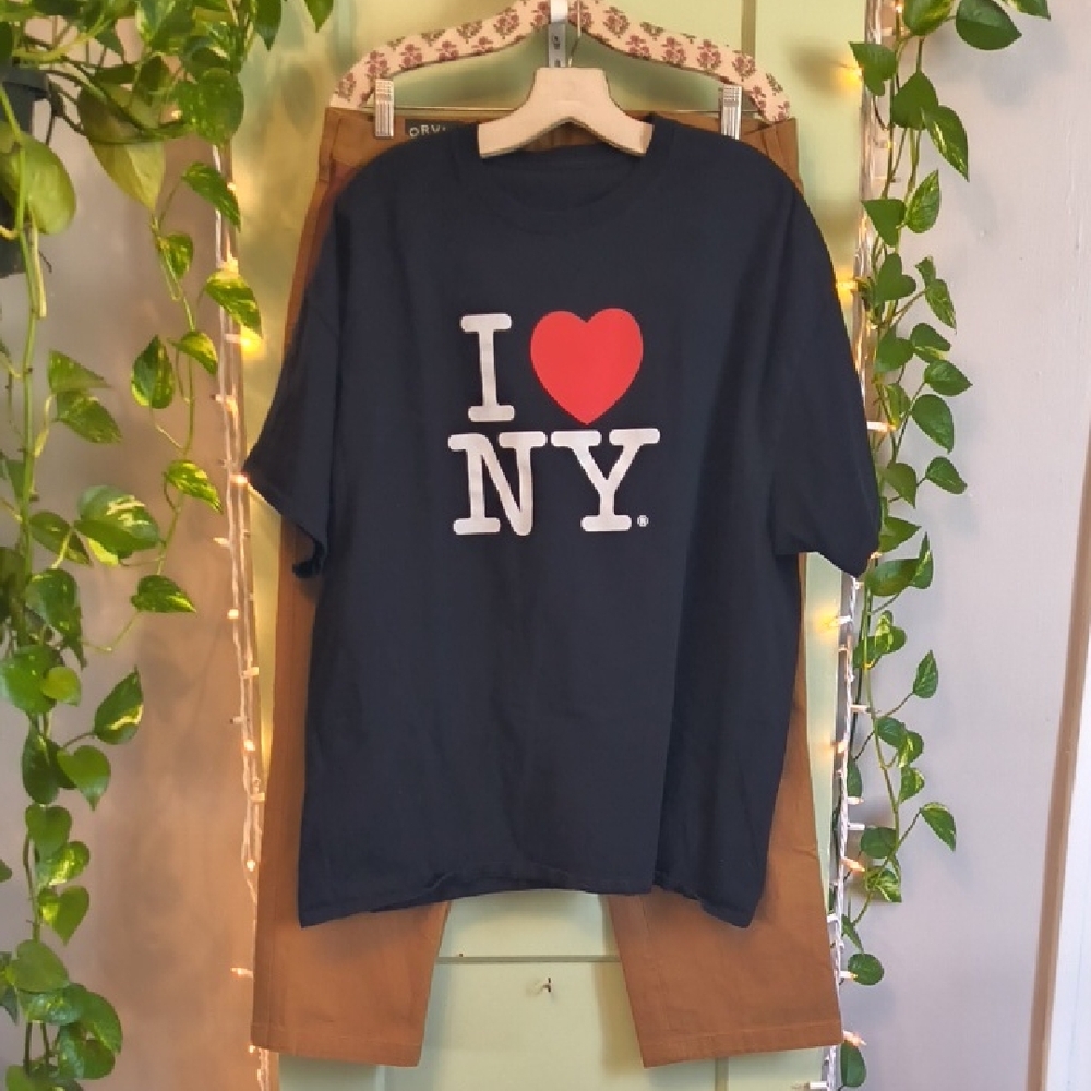 Men's I ❤️ NY Black T-shirt 👕 XXL
